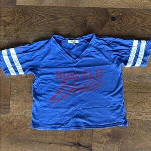Buffalo Bills Cropped Blue Athletic Shirt